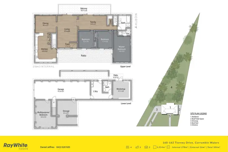 Floorplan of Homely house listing, 160-162 Tierney Drive, Currumbin Waters QLD 4223