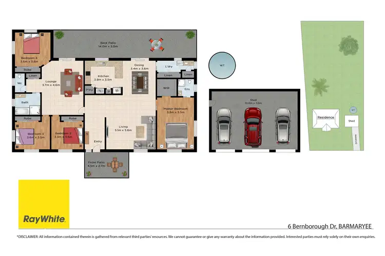 Floorplan of Homely house listing, 6-8 Bernborough Drive, Barmaryee QLD 4703