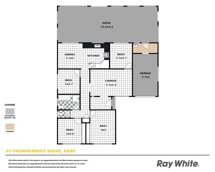 Floorplan of Homely house listing, 95 Thunderbolt Drive, Raby NSW 2566