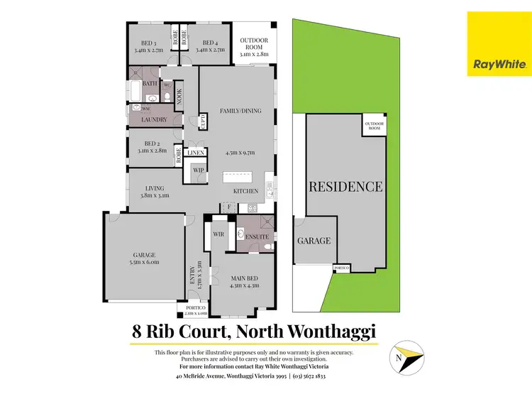 Floorplan of Homely house listing, 8 Rib Court, North Wonthaggi VIC 3995