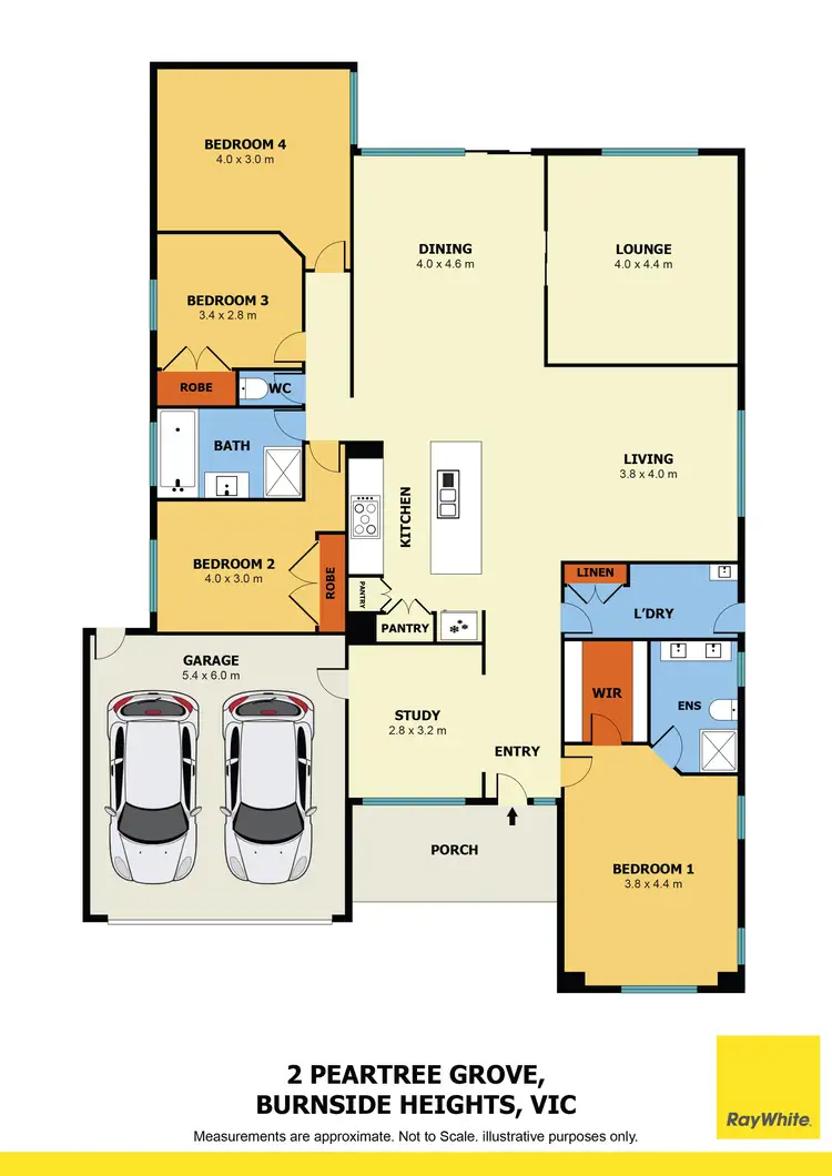 Floorplan of Homely house listing, 2 Peartree Grove, Burnside Heights VIC 3023