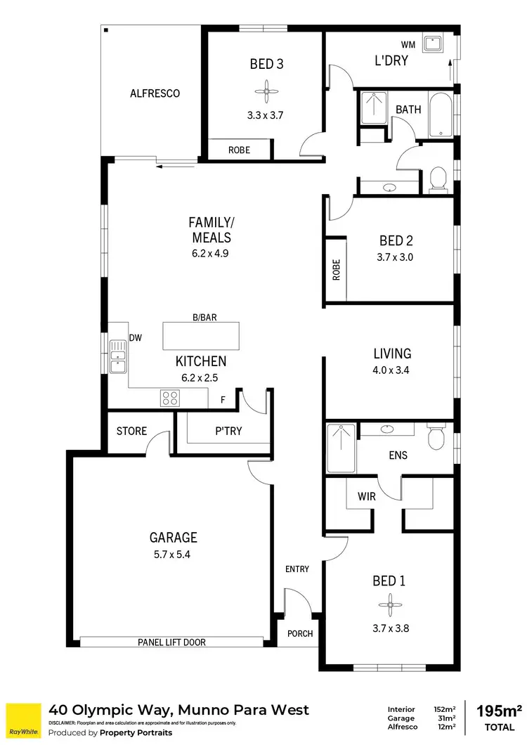 Floorplan of Homely house listing, 40 Olympic Way, Munno Para West SA 5115