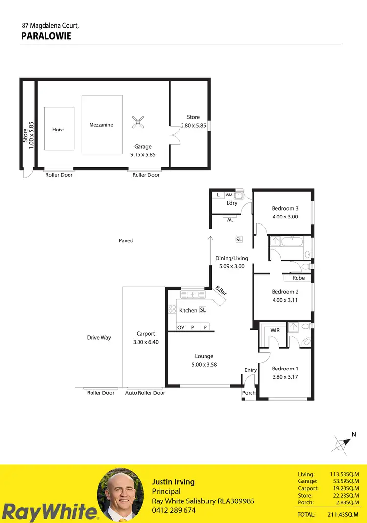 Floorplan of Homely house listing, 87 Magdalena Crescent, Paralowie SA 5108