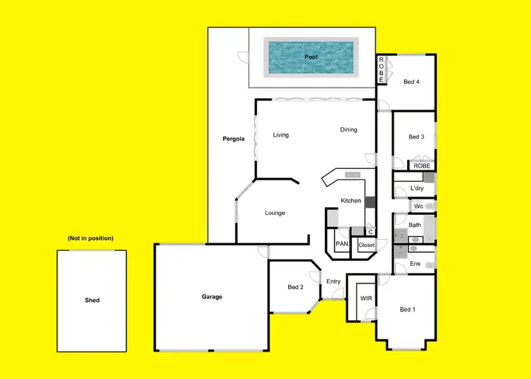 Floorplan of Homely house listing, 7 Duneden Close, Mildura VIC 3500