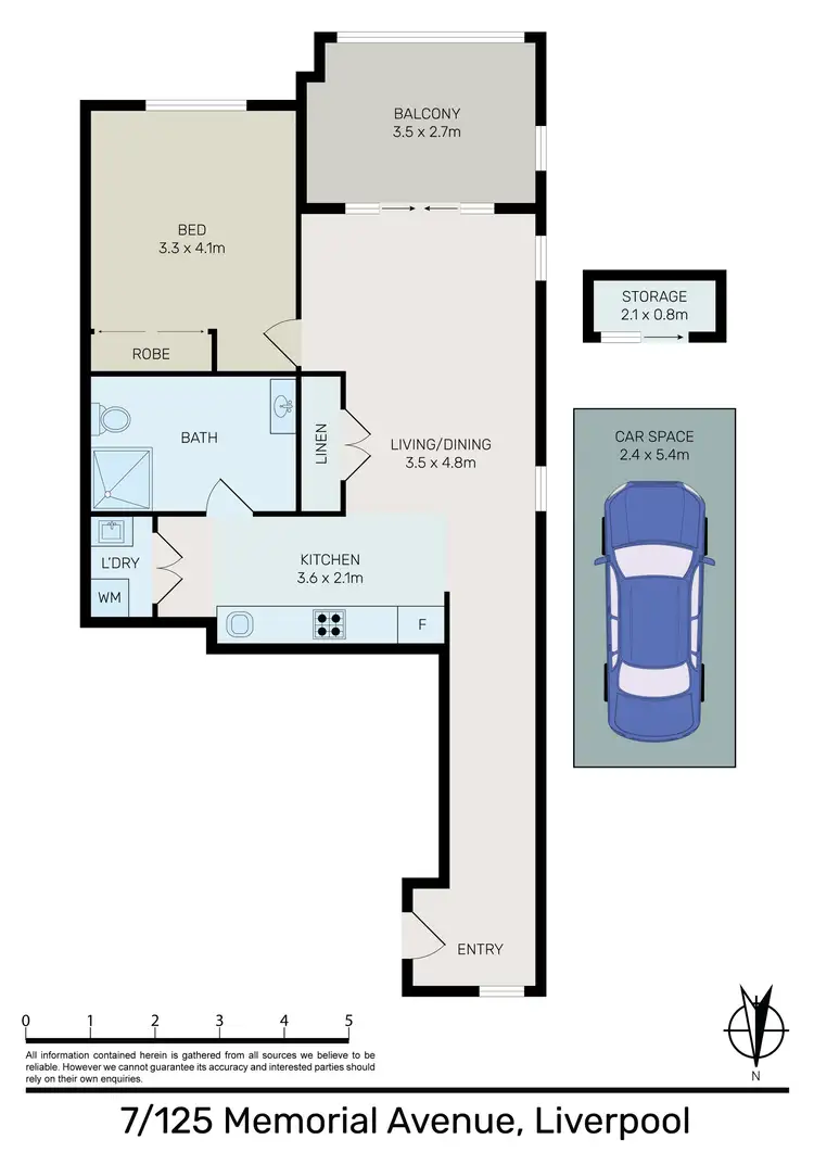 Floorplan of Homely unit listing, 7/125 Memorial Avenue, Liverpool NSW 2170
