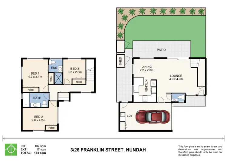 Floorplan of Homely townhouse listing, 3/26 Franklin Street, Nundah QLD 4012