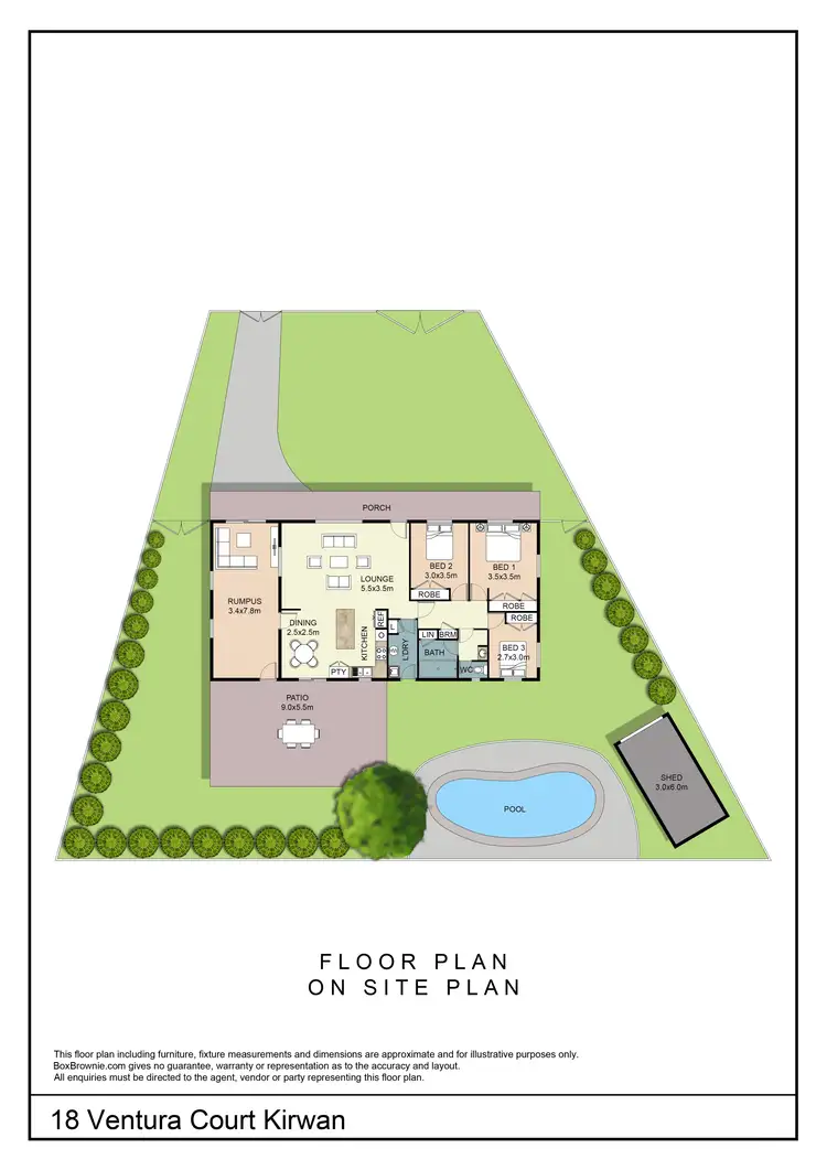Floorplan of Homely house listing, 18 Ventura Court, Kirwan QLD 4817