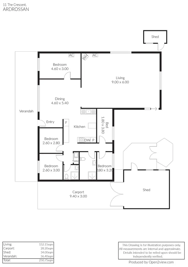 Floorplan of Homely house listing, 11 The Crescent, Ardrossan SA 5571