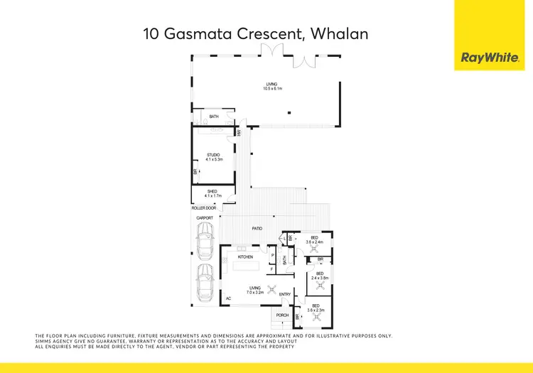 Floorplan of Homely house listing, 10 Gasmata Crescent, Whalan NSW 2770
