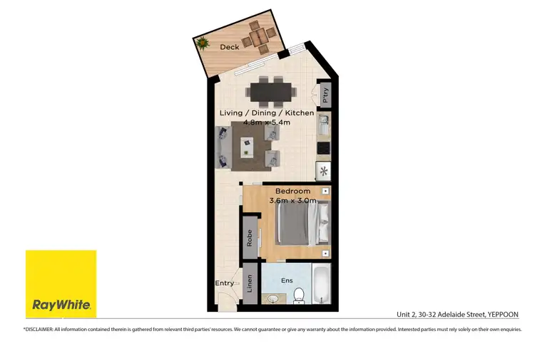 Floorplan of Homely apartment listing, 2/30-32 Adelaide Street, Yeppoon QLD 4703