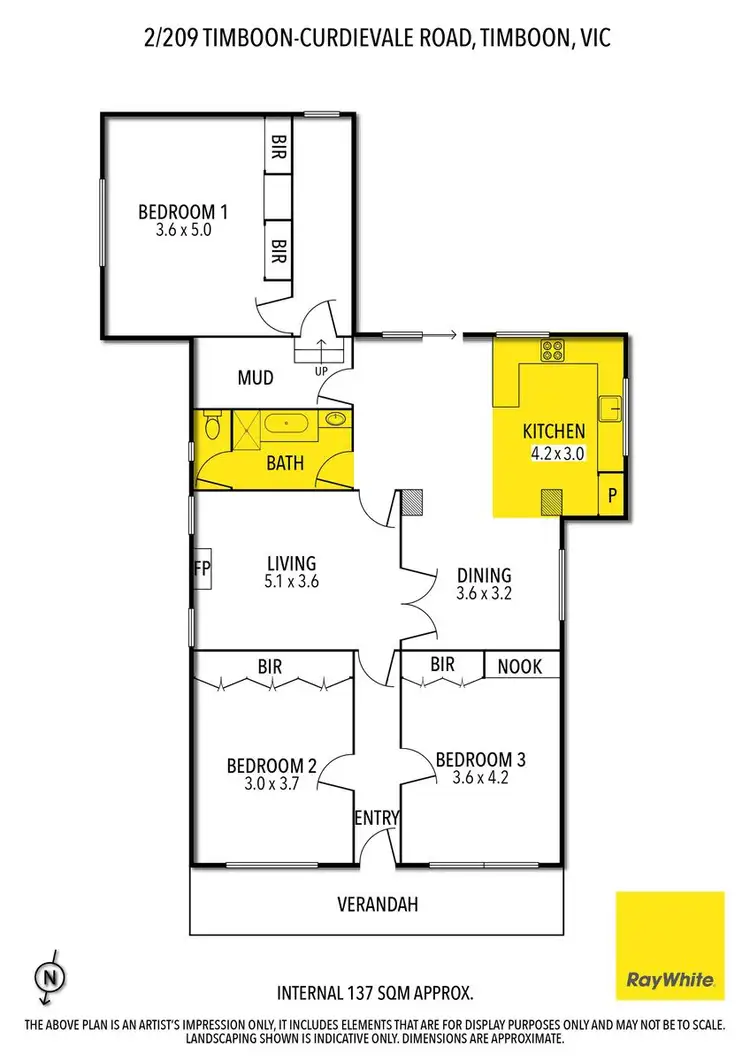 Floorplan of Homely rural property listing, 2/209 Timboon Curdievale Road, Timboon VIC 3268