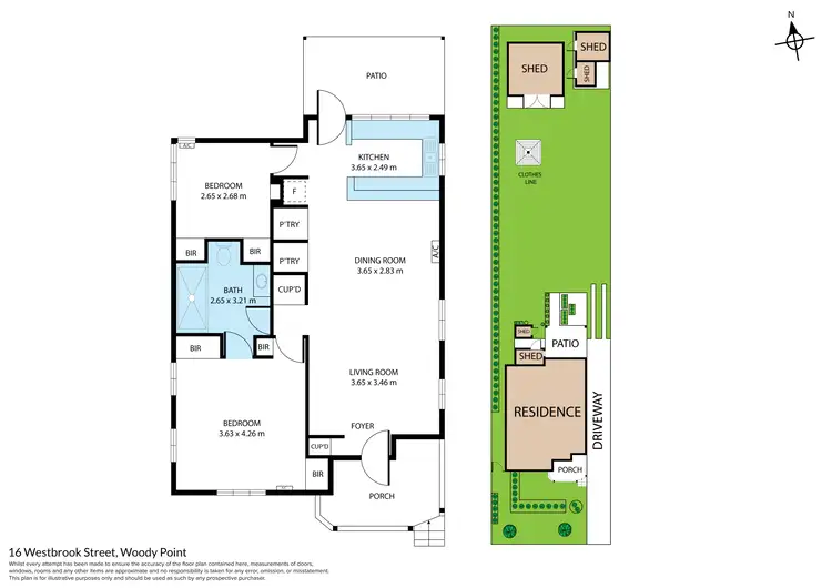 Floorplan of Homely house listing, 16 Westbrook Street, Woody Point QLD 4019