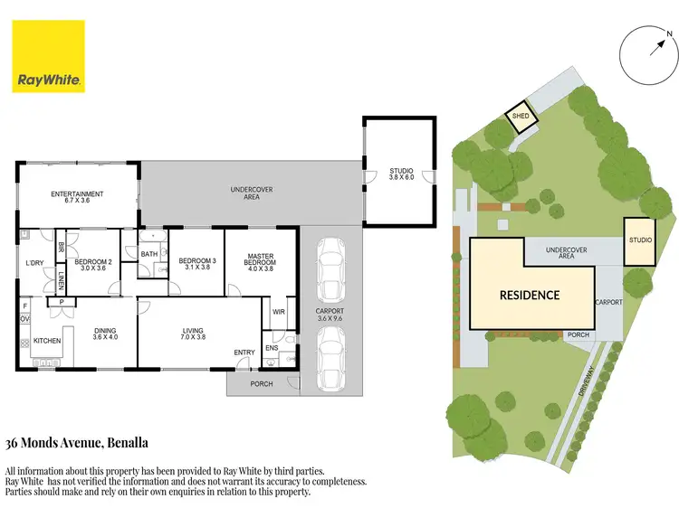 Floorplan of Homely house listing, 36 Monds Avenue, Benalla VIC 3672
