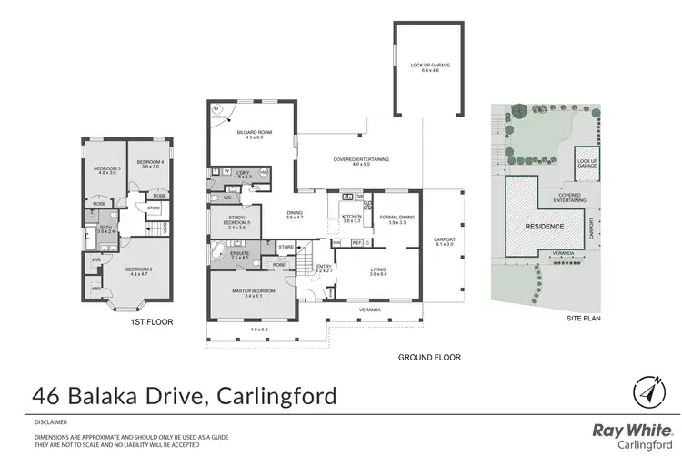 Floorplan of Homely house listing, 46 Balaka Drive, Carlingford NSW 2118
