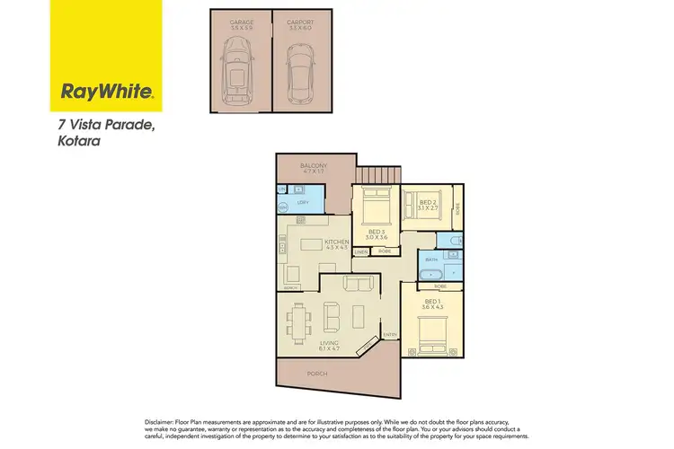 Floorplan of Homely house listing, 7 Vista Parade, Kotara NSW 2289