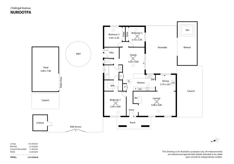 Floorplan of Homely house listing, 2 Kalingal Avenue, Nuriootpa SA 5355