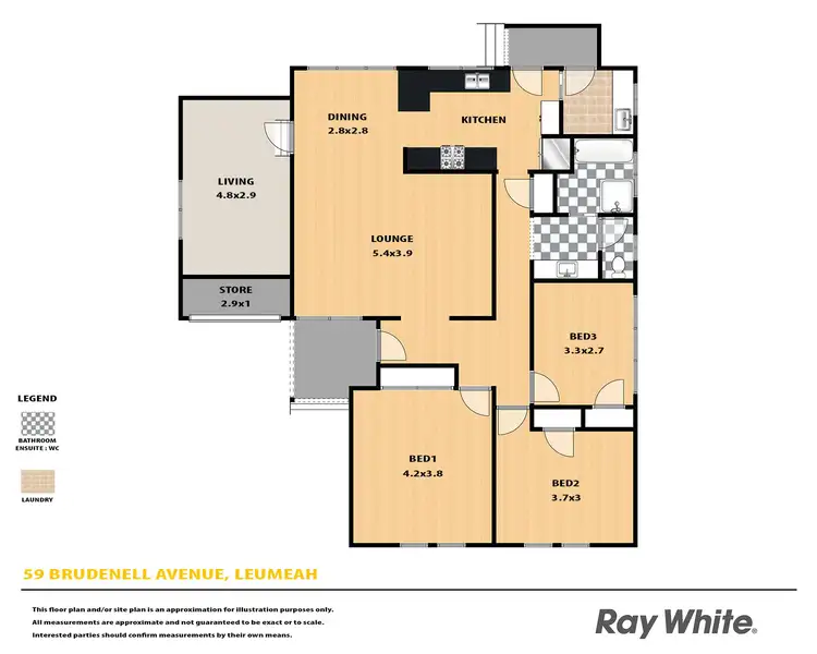 Floorplan of Homely house listing, 59 Brudenell Avenue, Leumeah NSW 2560