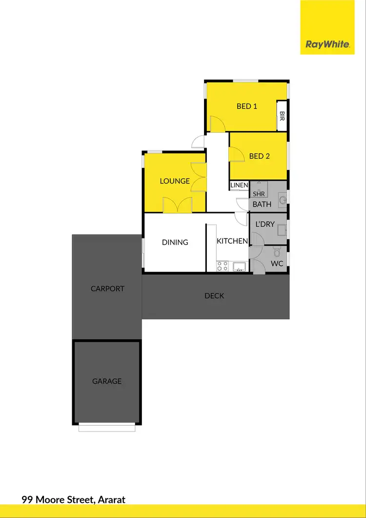 Floorplan of Homely house listing, 99 Moore Street, Ararat VIC 3377