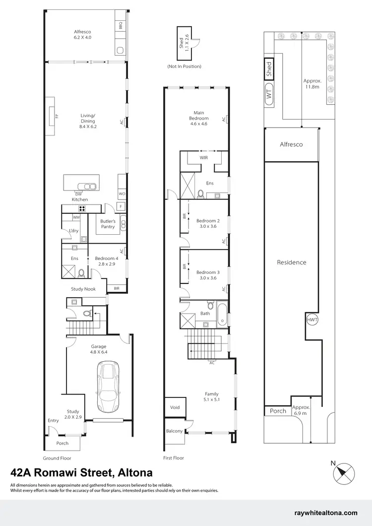Floorplan of Homely townhouse listing, 42A Romawi Street, Altona VIC 3018