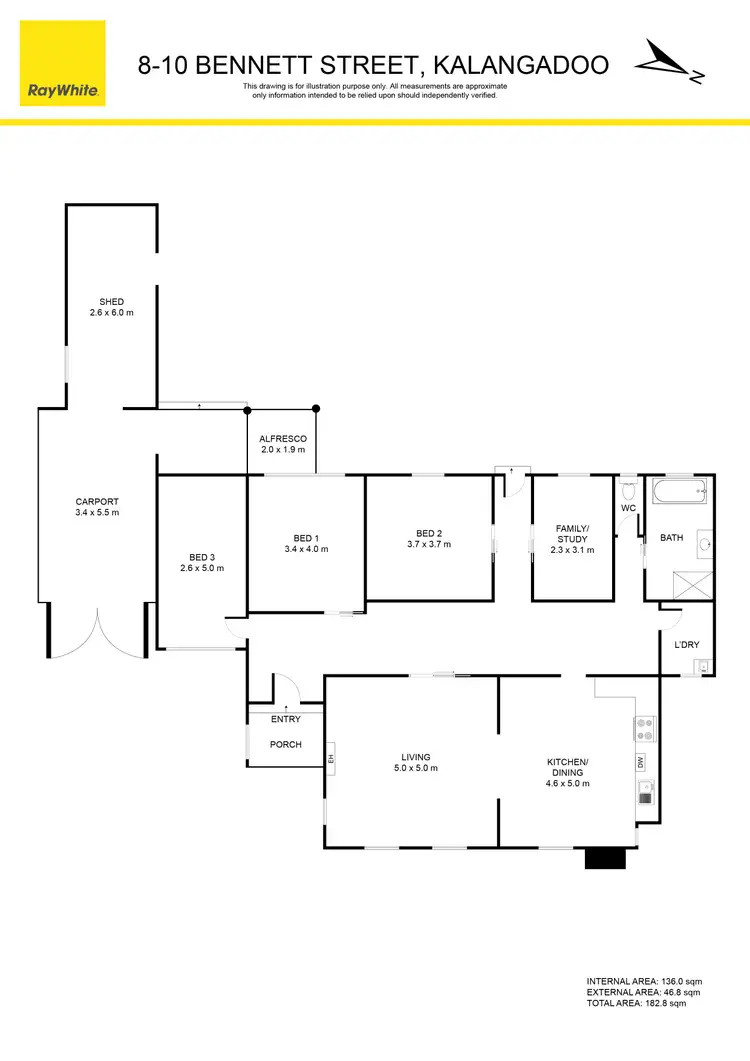 Floorplan of Homely house listing, 8-10 Bennett Street, Kalangadoo SA 5278