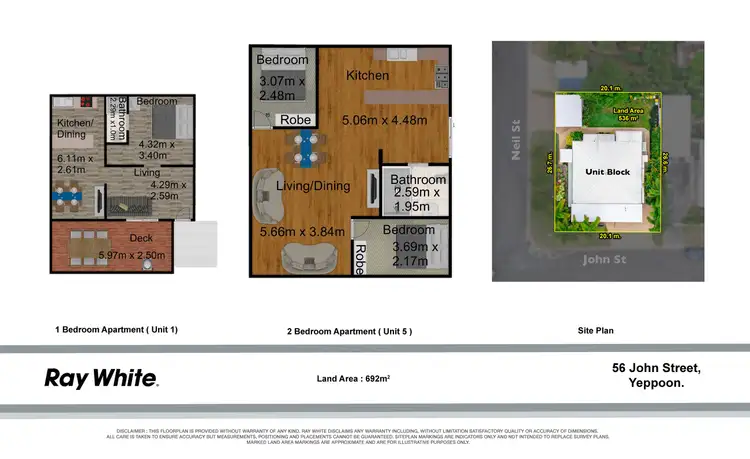 Floorplan of Homely block of units listing, 56 John Street, Yeppoon QLD 4703