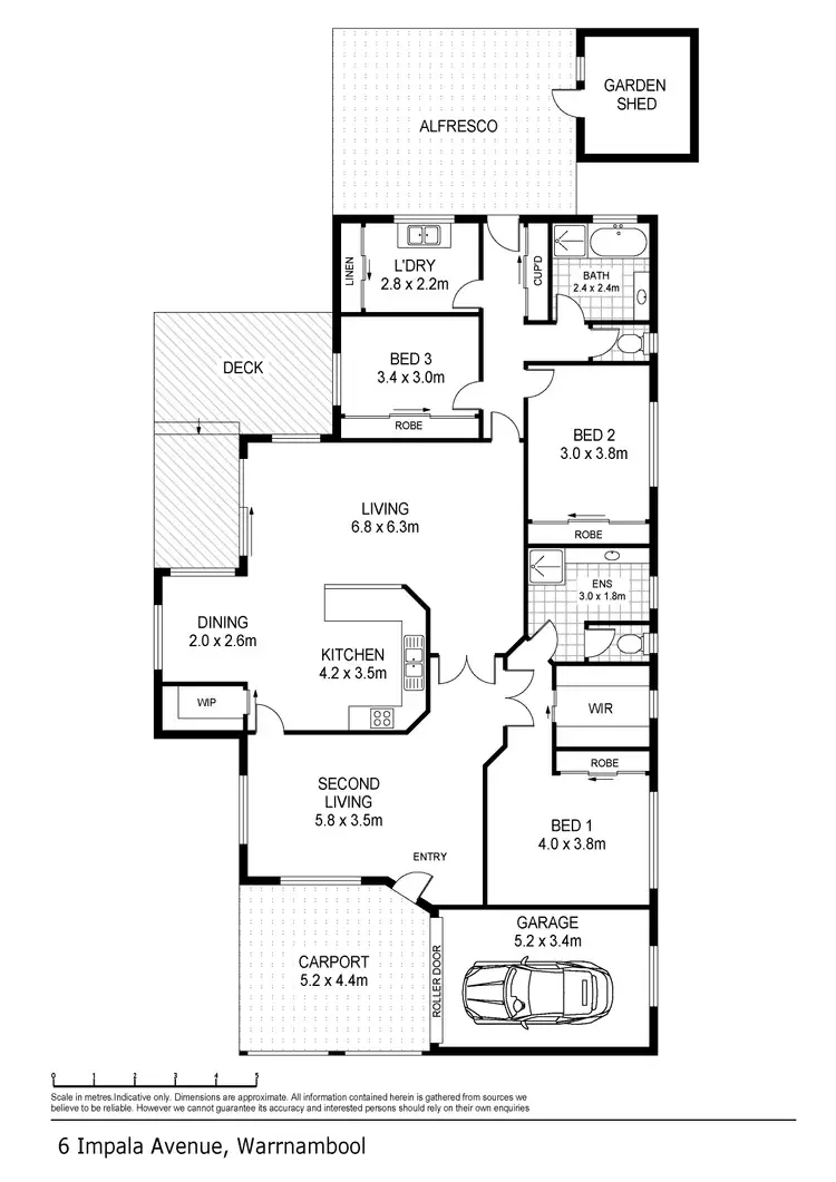 Floorplan of Homely house listing, 6 Impala Avenue, Warrnambool VIC 3280