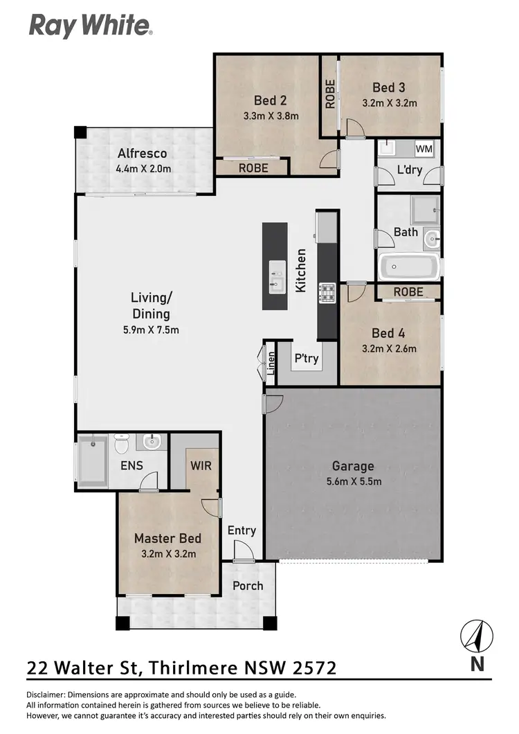 Floorplan of Homely house listing, 22 Walter Street, Thirlmere NSW 2572