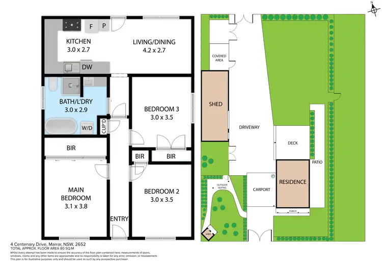 Floorplan of Homely house listing, 4 Centenary Drive, Marrar NSW 2652