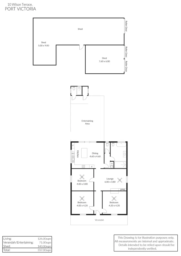 Floorplan of Homely house listing, 10 Wilson Terrace, Port Victoria SA 5573