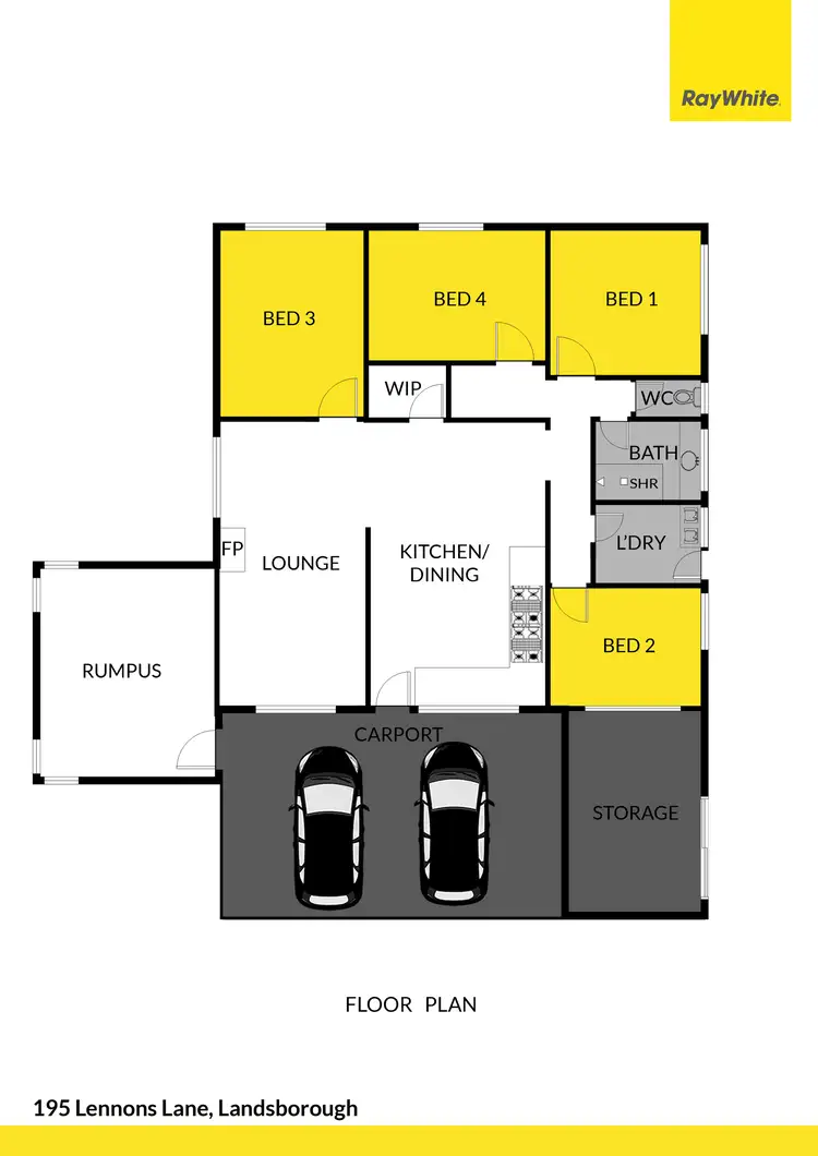 Floorplan of Homely house listing, 195 Lennons Lane, Landsborough VIC 3384