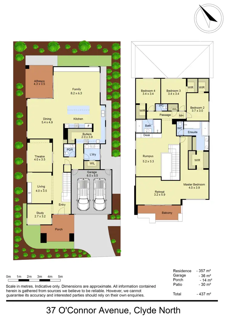 Floorplan of Homely house listing, 37 O'Connor Avenue, Clyde North VIC 3978
