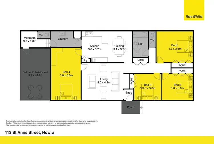 Floorplan of Homely house listing, 113 St Anns Street, Nowra NSW 2541