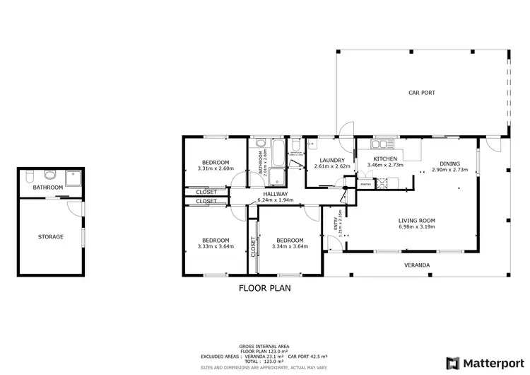 Floorplan of Homely house listing, 175 Murlong Street, Swan Hill VIC 3585