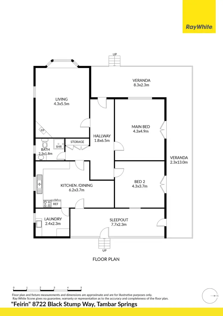 Floorplan of Homely rural property listing, 8722 Black Stump Way, Tambar Springs NSW 2381
