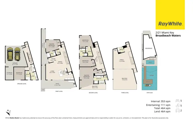 Floorplan of Homely house listing, 2/21 Miami Key, Broadbeach Waters QLD 4218