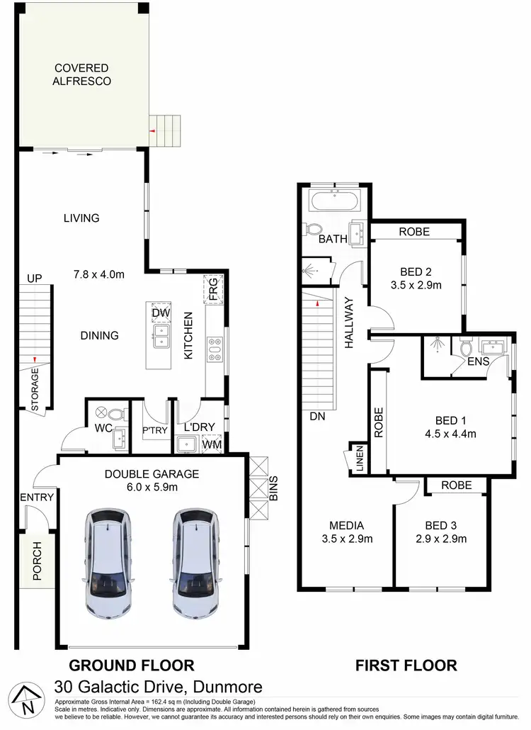 Floorplan of Homely house listing, 30 Galactic Drive, Dunmore NSW 2529