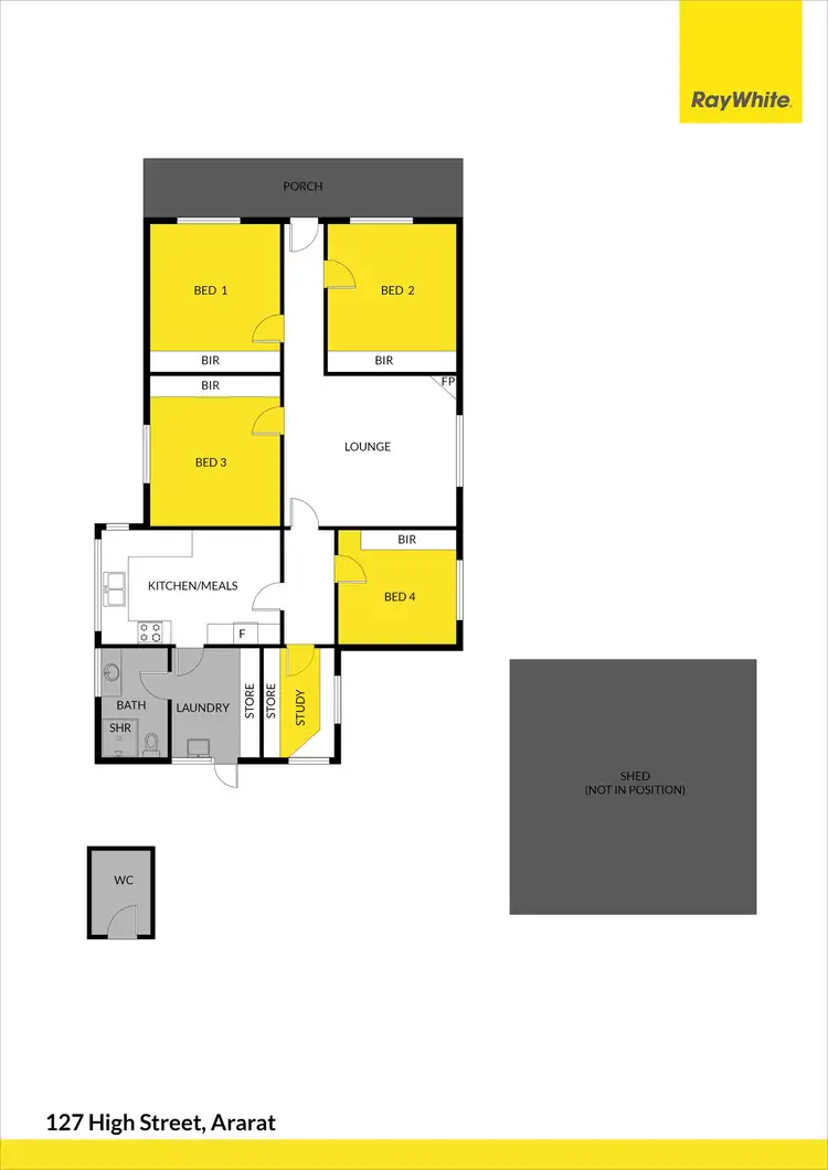 Floorplan of Homely house listing, 127 High Street, Ararat VIC 3377