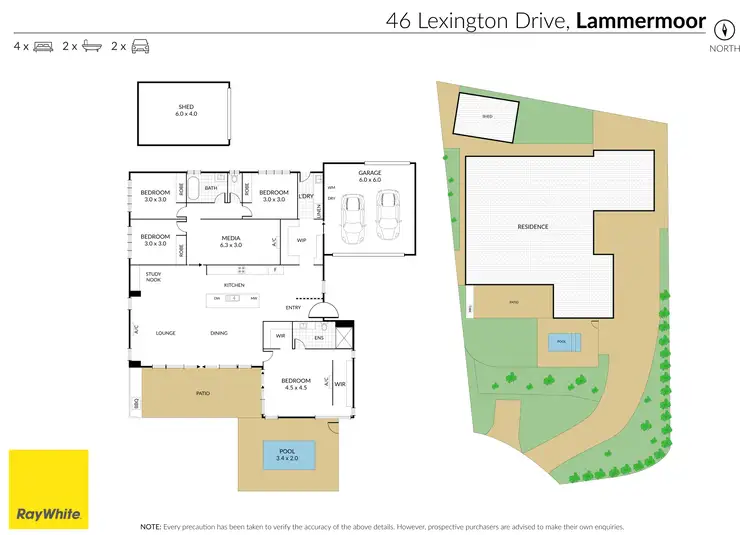 Floorplan of Homely house listing, 46 Lexington Drive, Lammermoor QLD 4703