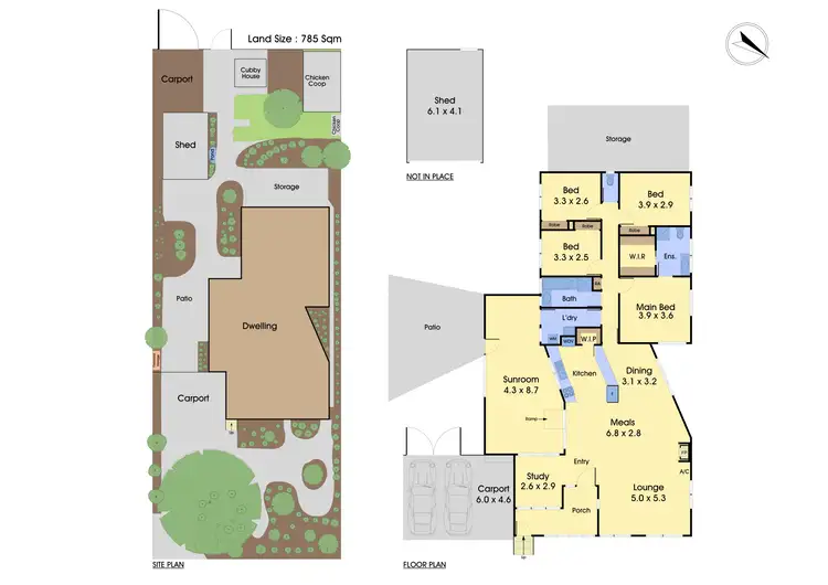 Floorplan of Homely house listing, 8 Kamarooka Drive, Wattle Glen VIC 3096