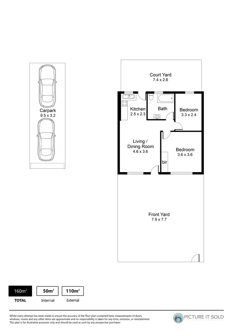 Floorplan of Homely unit listing, 2/17 Radstock Street, Woodville Park SA 5011