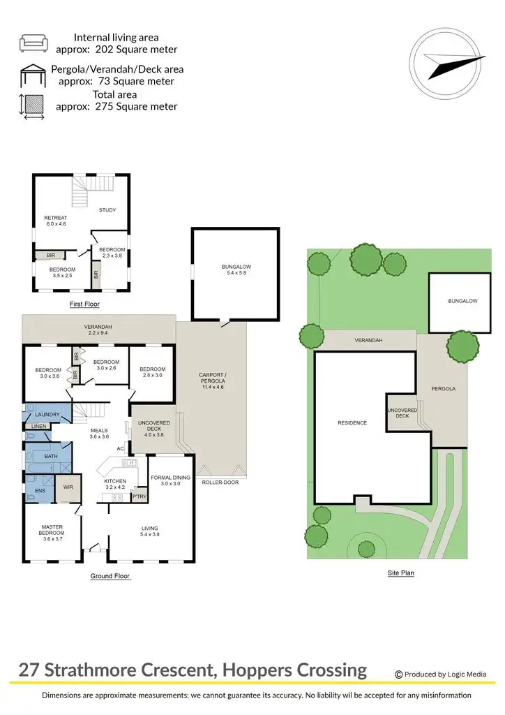 Floorplan of Homely house listing, 27 Strathmore Crescent, Hoppers Crossing VIC 3029