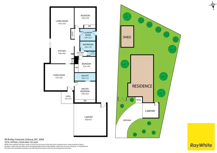 Floorplan of Homely house listing, 90 Rutley Crescent, Echuca VIC 3564