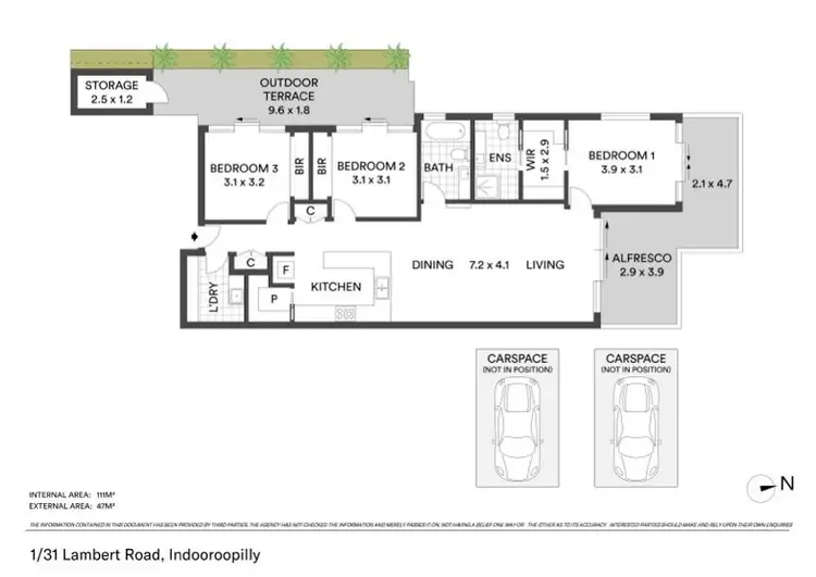 Floorplan of Homely unit listing, 1/31 Lambert Road, Indooroopilly QLD 4068
