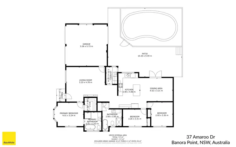 Floorplan of Homely house listing, 37 Amaroo Drive, Banora Point NSW 2486