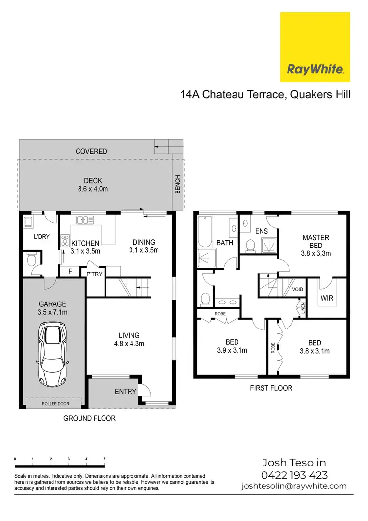 Floorplan of Homely semi-detached listing, 14A Chateau Terrace, Quakers Hill NSW 2763