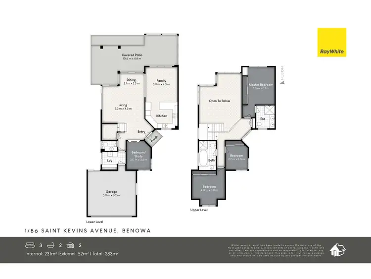 Floorplan of Homely semi-detached listing, 1/86 St Kevins Avenue, Benowa QLD 4217