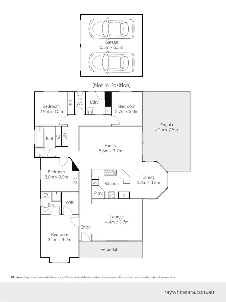 Floorplan of Homely house listing, 8 Evergreen Court, Lara VIC 3212