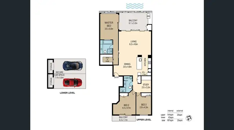 Floorplan of Homely apartment listing, 6 Merthyr Road, New Farm QLD 4005