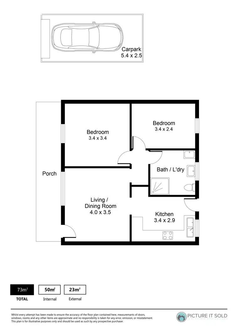 Floorplan of Homely unit listing, 94/3 Noblet Street, Findon SA 5023