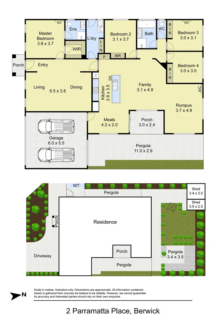Floorplan of Homely house listing, 2 Parramatta Place, Berwick VIC 3806